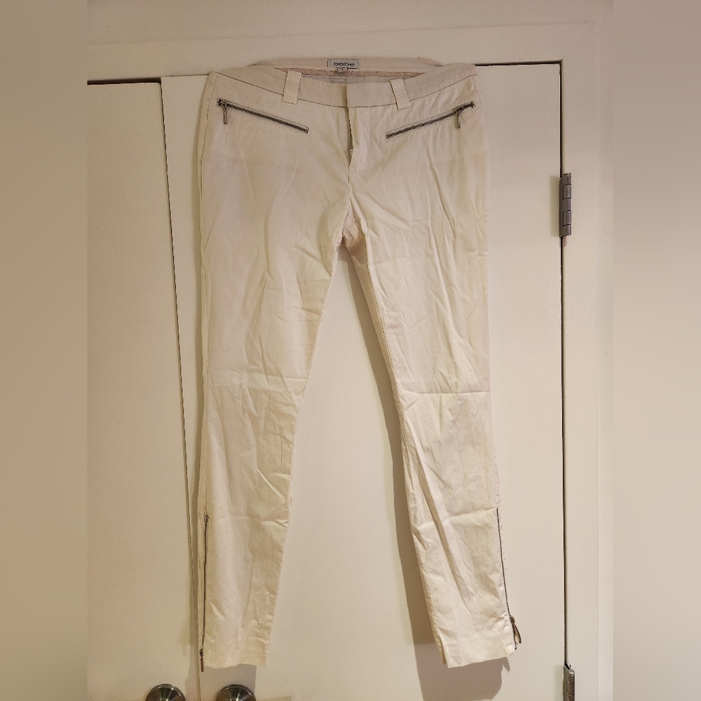 Bebe suit pants (white) size 4